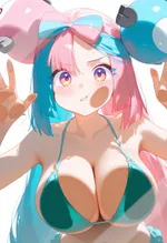 ガラス部屋でポケモンバトル