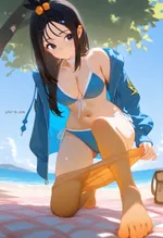 海に遊びに来たミアレシティMZ団の皆様他