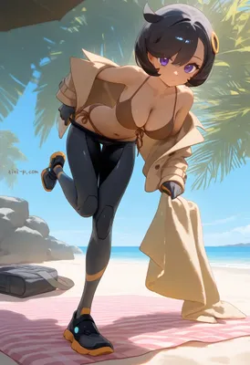 海に遊びに来たミアレシティMZ団の皆様他